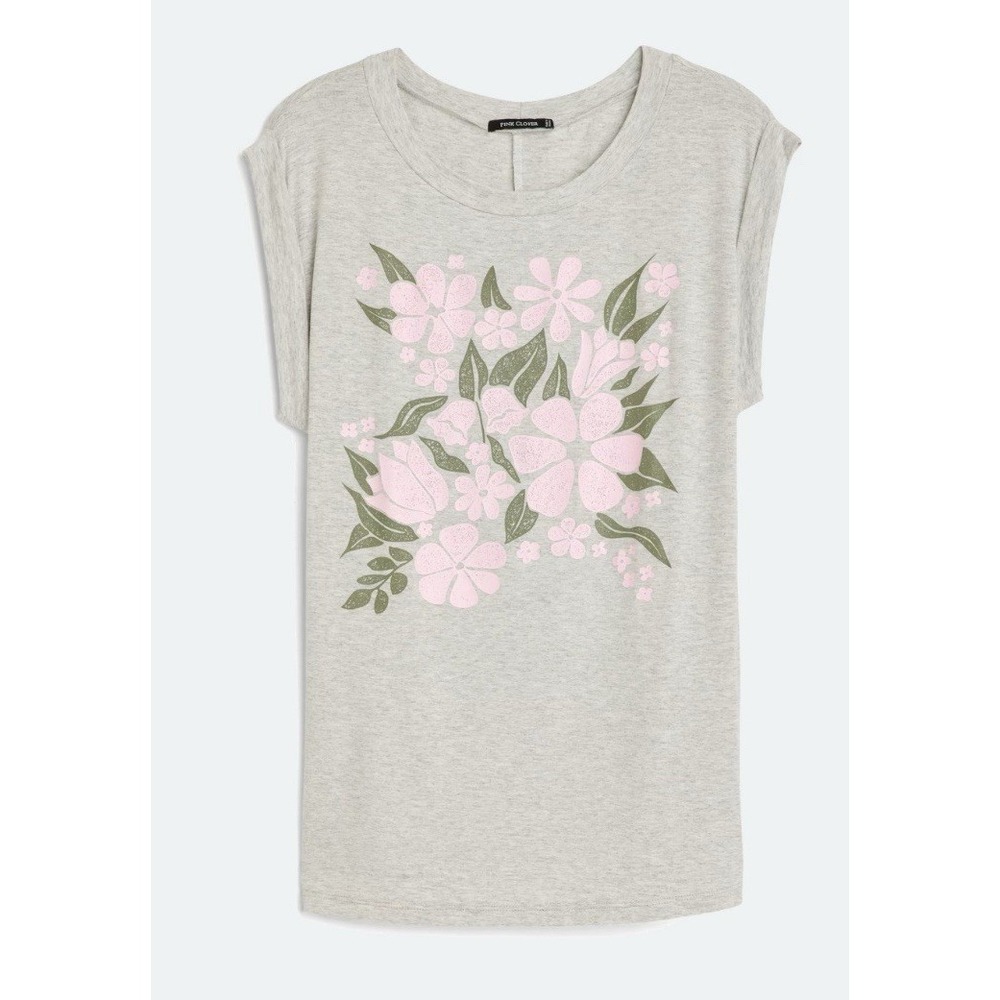 Pink Clover Tonee Short Sleeve Knit Top XL